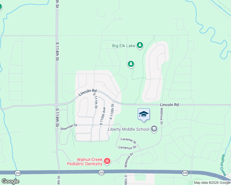 map of restaurants, bars, coffee shops, grocery stores, and more near 11002 Cove Hollow Drive in Papillion