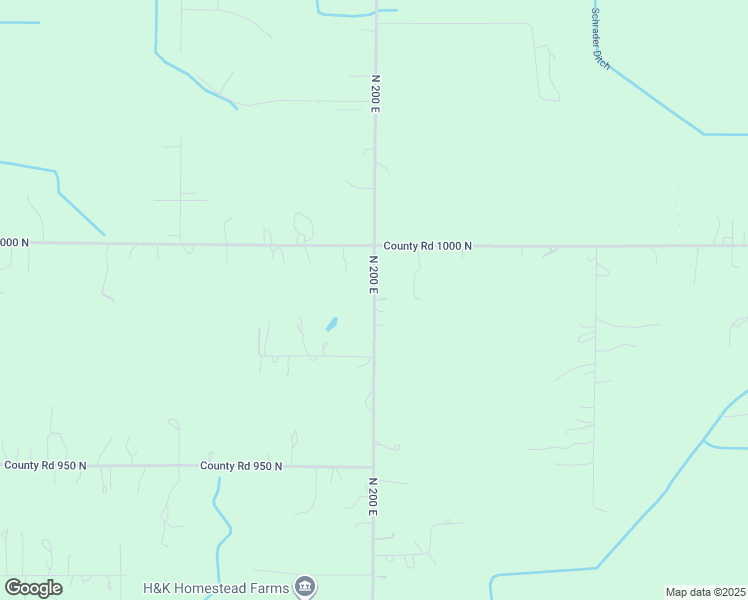 map of restaurants, bars, coffee shops, grocery stores, and more near County Road 200 East in Wheatfield