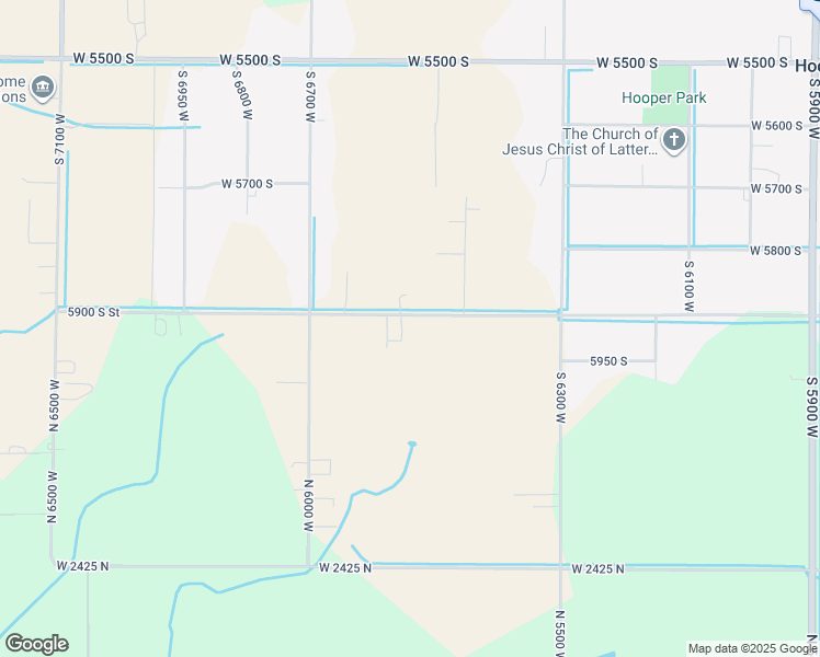 map of restaurants, bars, coffee shops, grocery stores, and more near 6537 5900 South Street in Hooper