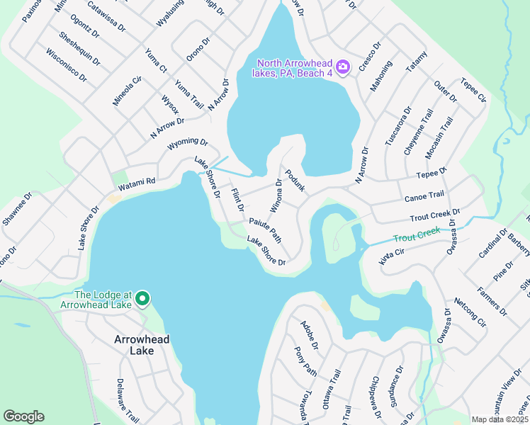 map of restaurants, bars, coffee shops, grocery stores, and more near 2109 Winona Drive in Monroe County