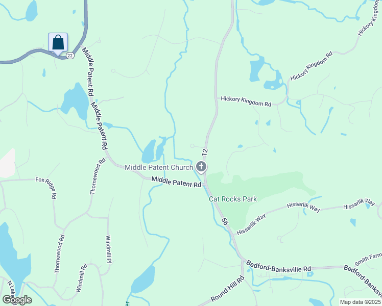 map of restaurants, bars, coffee shops, grocery stores, and more near 5 Meadow Lark Lane in Bedford
