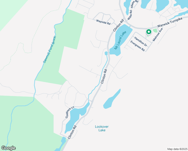 map of restaurants, bars, coffee shops, grocery stores, and more near 17 Clinton View Terrace in West Milford