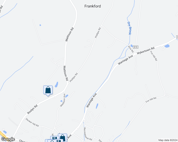 map of restaurants, bars, coffee shops, grocery stores, and more near 17 Phillips Road in Branchville