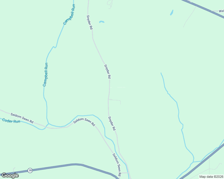 map of restaurants, bars, coffee shops, grocery stores, and more near 822 Snyder Road in Brookville