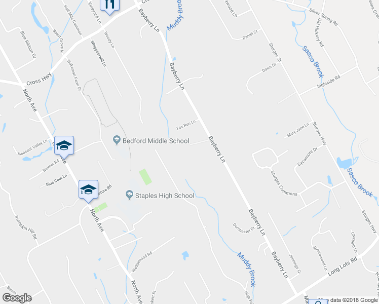 map of restaurants, bars, coffee shops, grocery stores, and more near 7 Hawthorne Lane in Westport