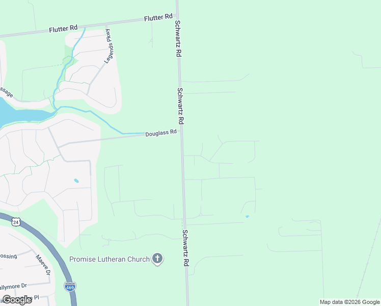 map of restaurants, bars, coffee shops, grocery stores, and more near 8130 Schwartz Road in Fort Wayne