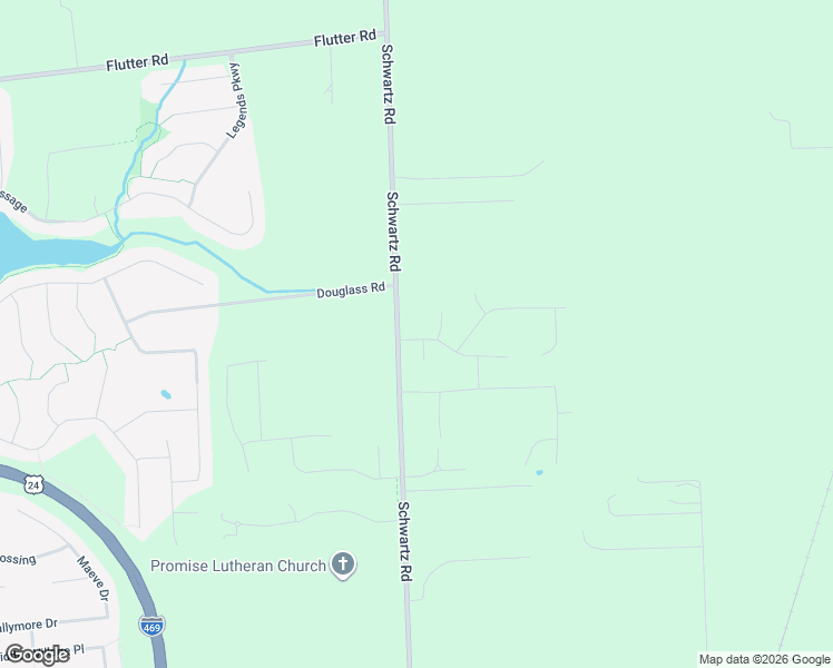 map of restaurants, bars, coffee shops, grocery stores, and more near 8130 Schwartz Road in Fort Wayne