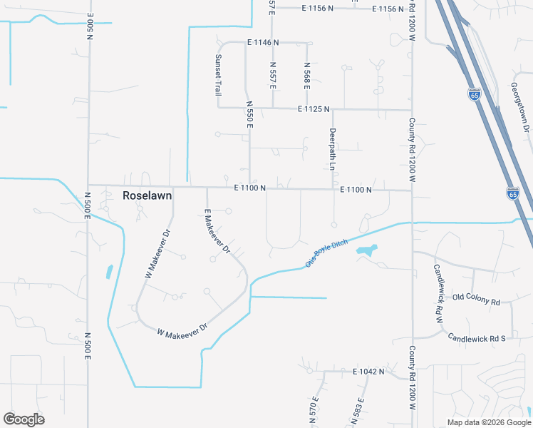 map of restaurants, bars, coffee shops, grocery stores, and more near 565 East in De Motte
