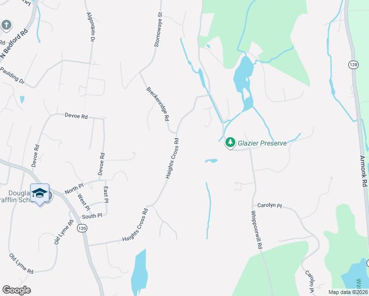 map of restaurants, bars, coffee shops, grocery stores, and more near 82 Haights Cross Road in Chappaqua