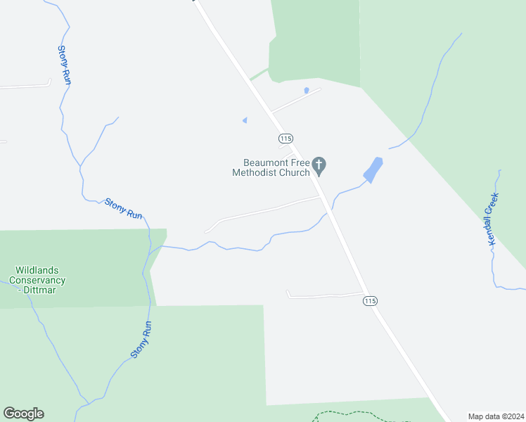 map of restaurants, bars, coffee shops, grocery stores, and more near Old White Haven Lane in Luzerne County