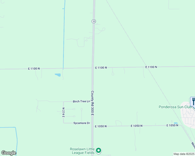 map of restaurants, bars, coffee shops, grocery stores, and more near 10957 Highway 55 in De Motte