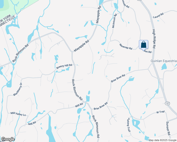 map of restaurants, bars, coffee shops, grocery stores, and more near 123 Apple Valley Road in Stamford