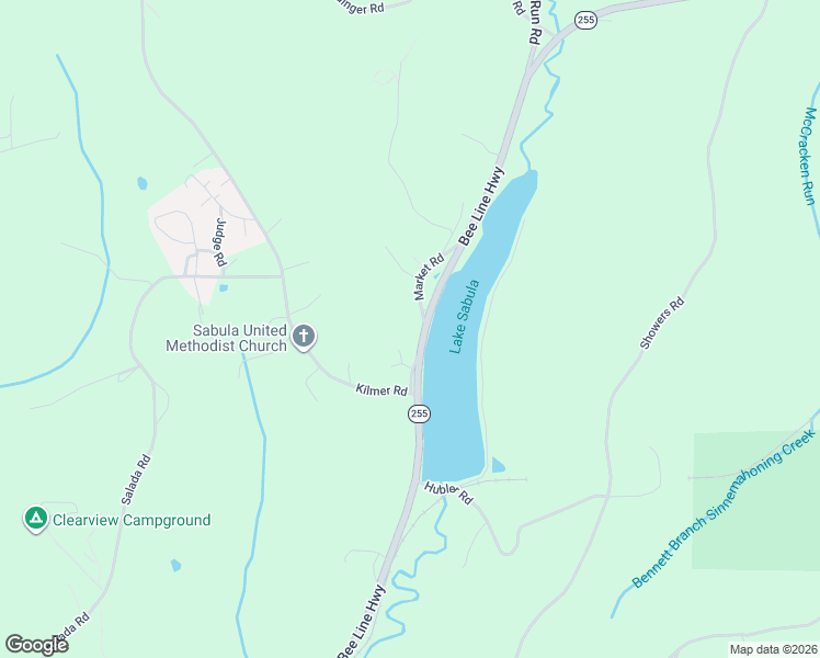 map of restaurants, bars, coffee shops, grocery stores, and more near 5605 Bee Line Highway in DuBois