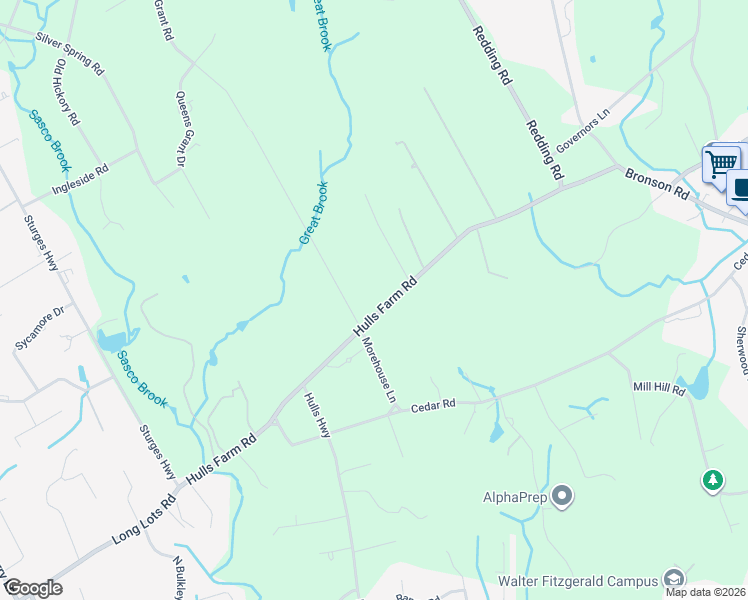 map of restaurants, bars, coffee shops, grocery stores, and more near 688 Morehouse Lane in Fairfield