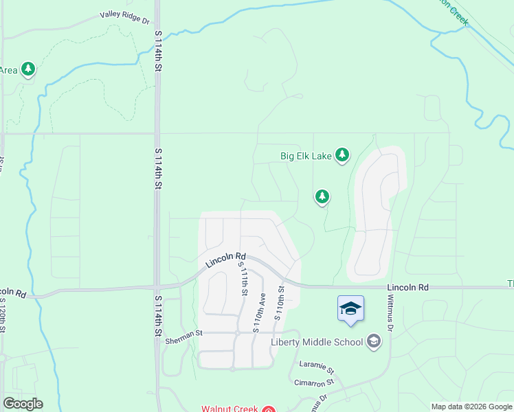 map of restaurants, bars, coffee shops, grocery stores, and more near 11016 Superior Drive in Papillion