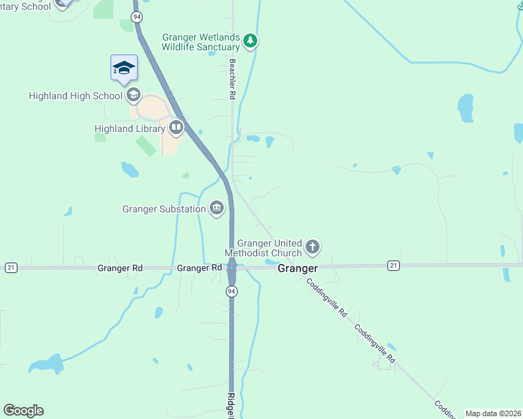 map of restaurants, bars, coffee shops, grocery stores, and more near 4309 Coddingville Road in Medina