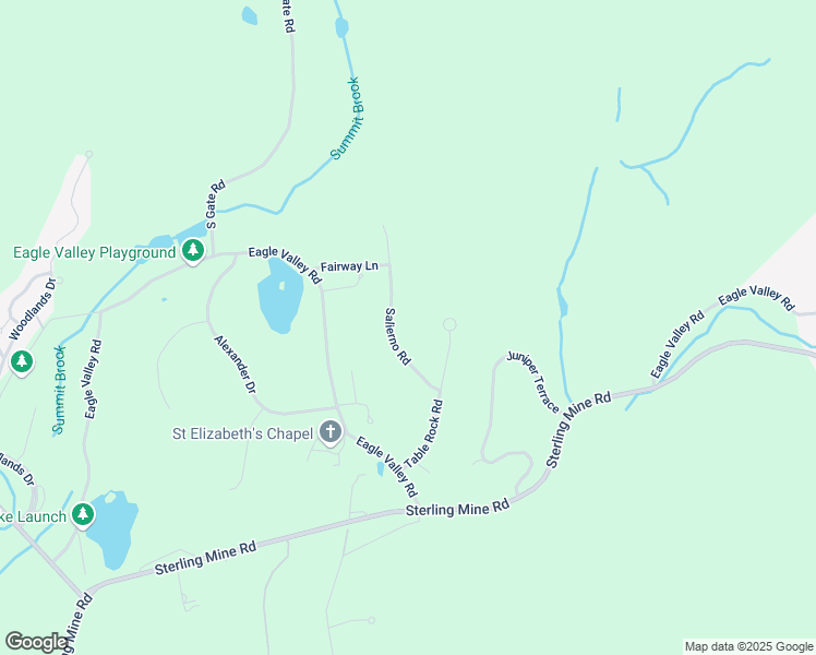 map of restaurants, bars, coffee shops, grocery stores, and more near 34 Salierno Road in Tuxedo Park