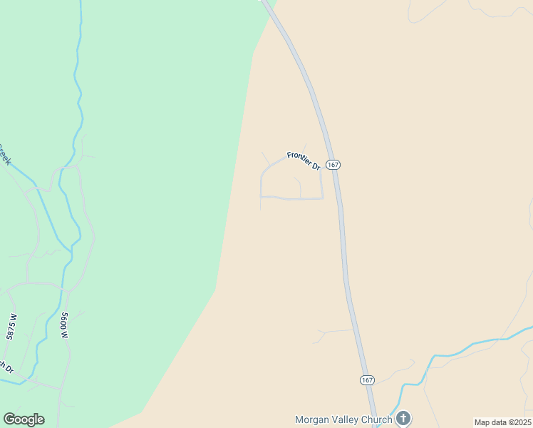 map of restaurants, bars, coffee shops, grocery stores, and more near 6792 Frontier Drive in Morgan