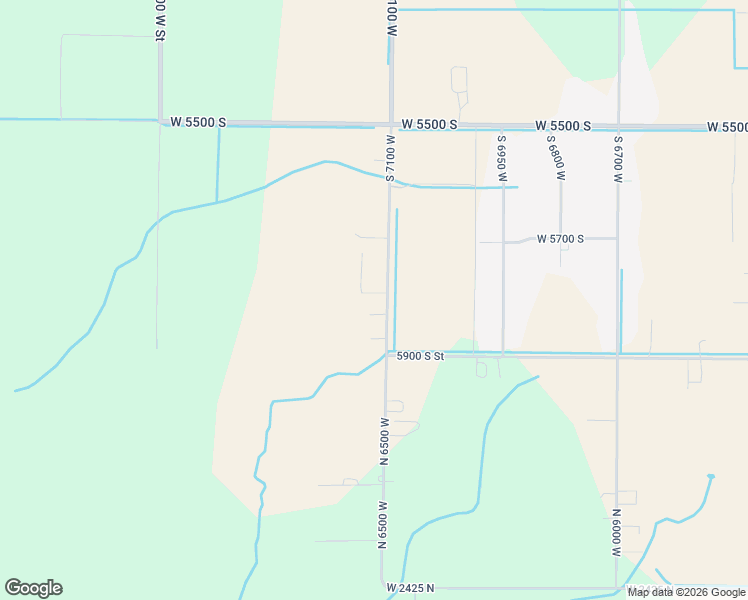 map of restaurants, bars, coffee shops, grocery stores, and more near 5801 South 7100 West in Hooper