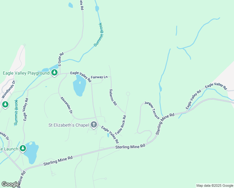 map of restaurants, bars, coffee shops, grocery stores, and more near 34 Salierno Road in Tuxedo Park
