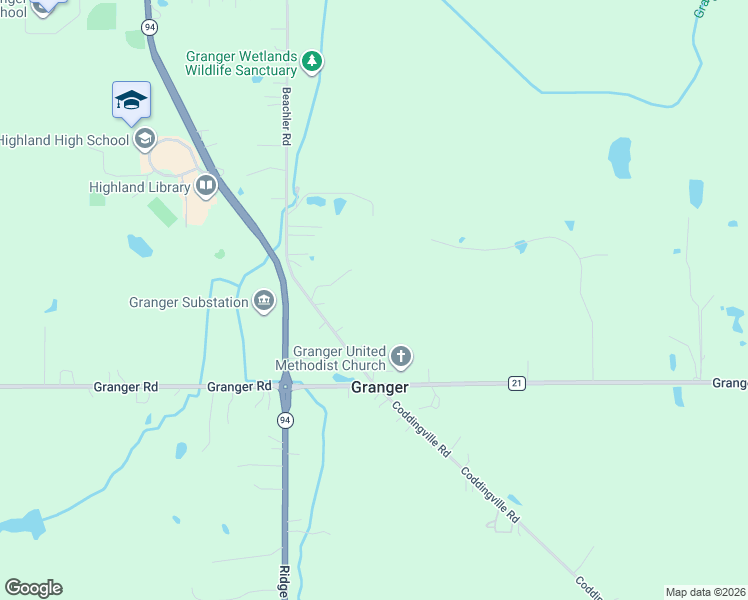 map of restaurants, bars, coffee shops, grocery stores, and more near 4309 Coddingville Road in Medina