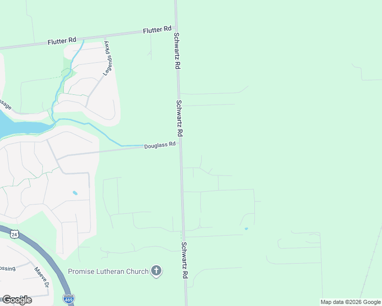 map of restaurants, bars, coffee shops, grocery stores, and more near 8130 Schwartz Road in Fort Wayne