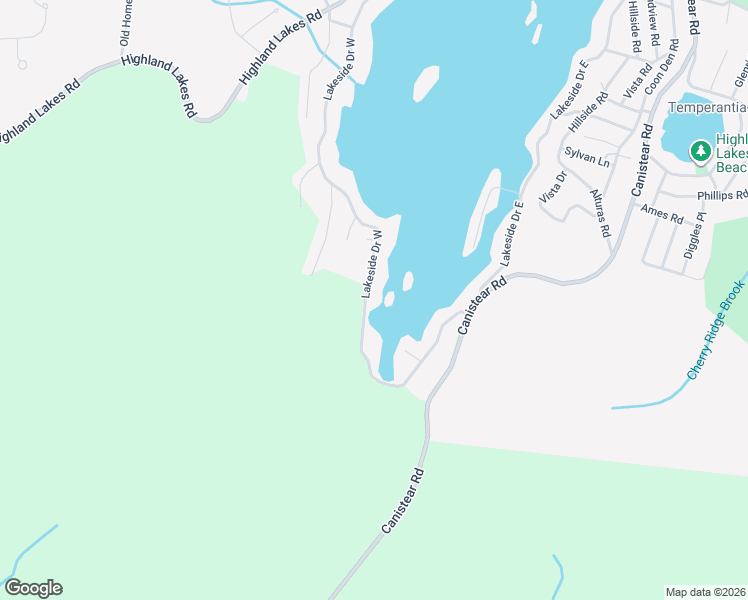 map of restaurants, bars, coffee shops, grocery stores, and more near 2046 Lakeside Drive West in Vernon Township