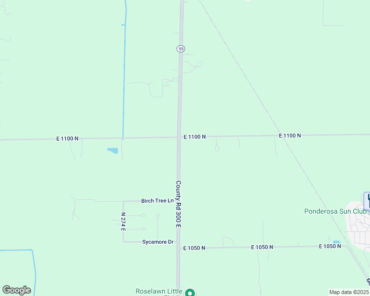 map of restaurants, bars, coffee shops, grocery stores, and more near 10957 Indiana 55 in De Motte