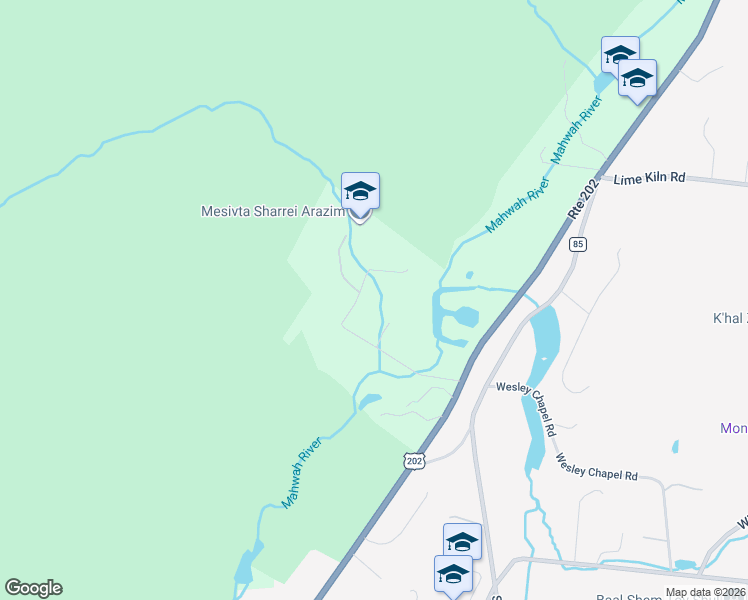map of restaurants, bars, coffee shops, grocery stores, and more near 4 Samego Court in Suffern