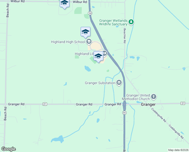 map of restaurants, bars, coffee shops, grocery stores, and more near 3880 Ridge Road in Medina