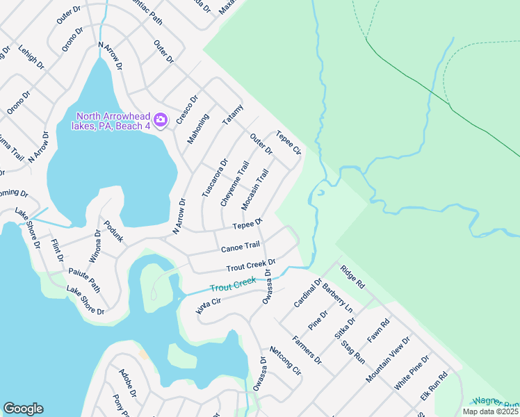 map of restaurants, bars, coffee shops, grocery stores, and more near 171 Tepee Drive in Monroe County