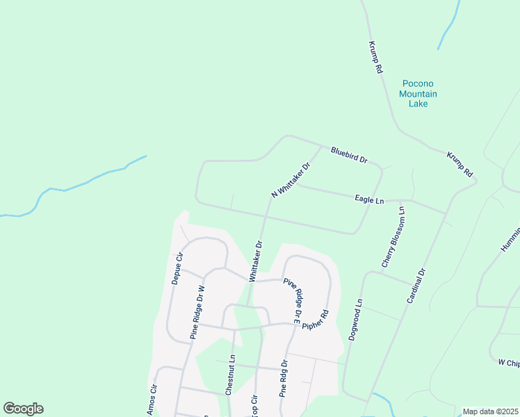 map of restaurants, bars, coffee shops, grocery stores, and more near 3317 Bluebird Drive in Bushkill