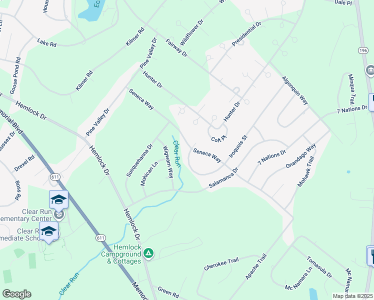 map of restaurants, bars, coffee shops, grocery stores, and more near 5249 Iroquois Street in Monroe County