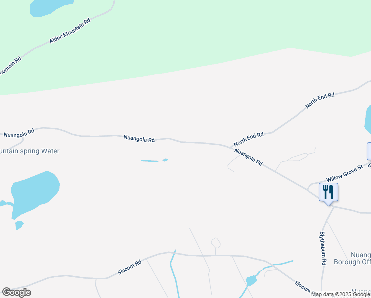 map of restaurants, bars, coffee shops, grocery stores, and more near 5852 Nuangola Road in Mountain Top