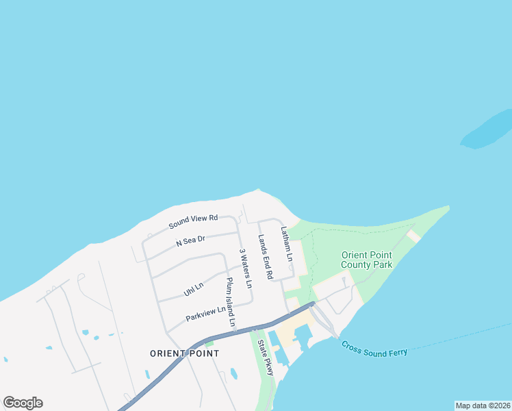 map of restaurants, bars, coffee shops, grocery stores, and more near 2150 Lands End Road in Orient