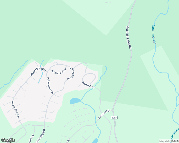 map of restaurants, bars, coffee shops, grocery stores, and more near 408 Underhill Drive in Tamiment