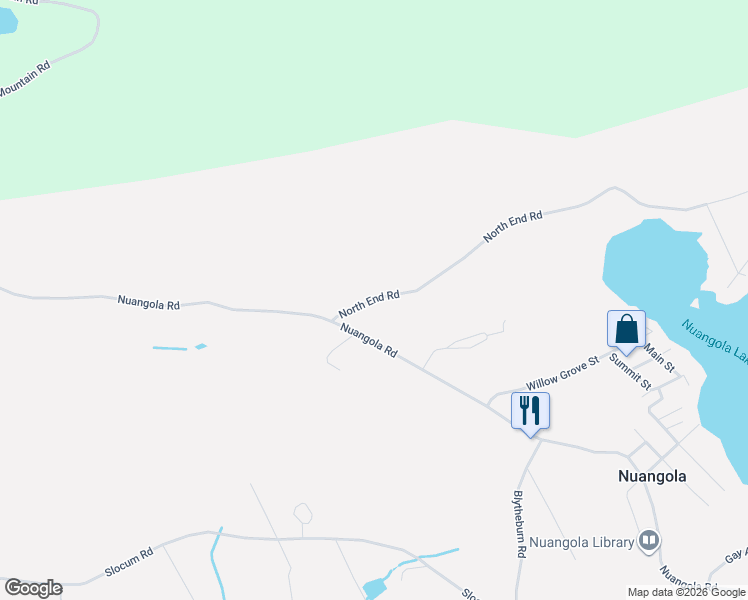 map of restaurants, bars, coffee shops, grocery stores, and more near 129-199 North End Road in Mountain Top