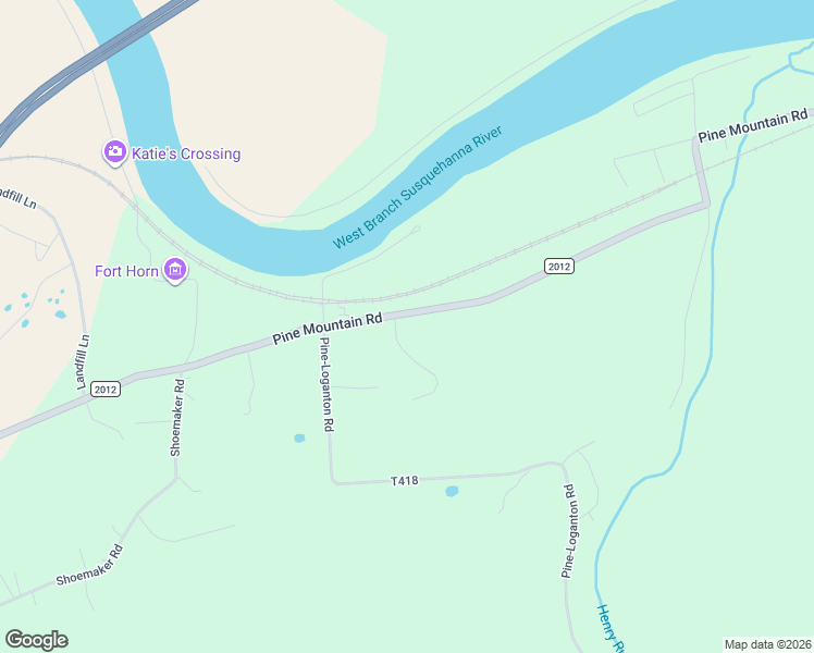 map of restaurants, bars, coffee shops, grocery stores, and more near 819 Pine Mountain Road in Lock Haven