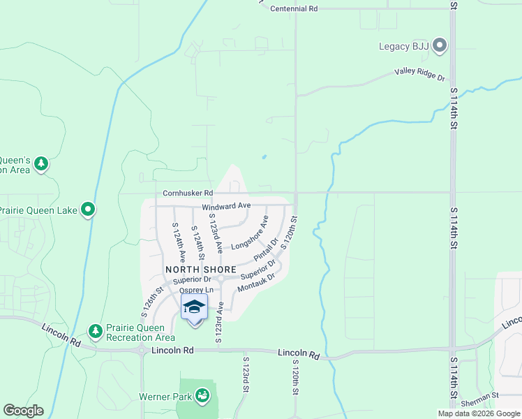 map of restaurants, bars, coffee shops, grocery stores, and more near 10202 Longshore Avenue in Papillion