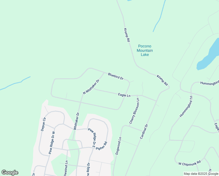 map of restaurants, bars, coffee shops, grocery stores, and more near 3180 Eagle Lane in Bushkill
