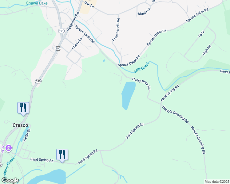 map of restaurants, bars, coffee shops, grocery stores, and more near 132 Fields Lane in Cresco