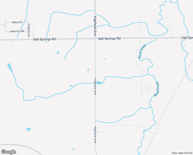 map of restaurants, bars, coffee shops, grocery stores, and more near 6805 Highland Avenue in Warren