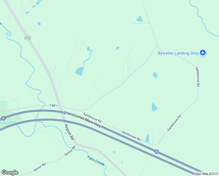 map of restaurants, bars, coffee shops, grocery stores, and more near 543 Beechtree Road in Falls Creek
