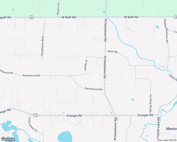 map of restaurants, bars, coffee shops, grocery stores, and more near 4421 Ranchwood Spur in Akron
