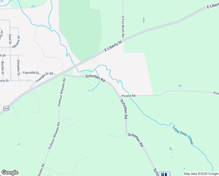 map of restaurants, bars, coffee shops, grocery stores, and more near 2984 Schotten Road in Hubbard