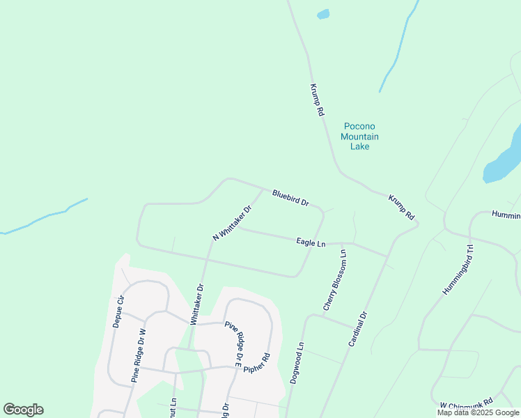 map of restaurants, bars, coffee shops, grocery stores, and more near 1212 North Whittaker Drive in Bushkill