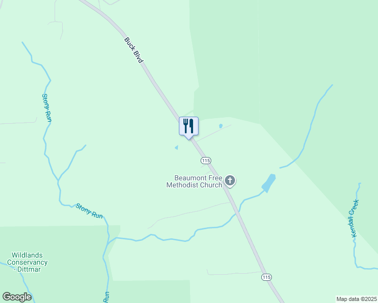 map of restaurants, bars, coffee shops, grocery stores, and more near 343 Buck Boulevard in White Haven