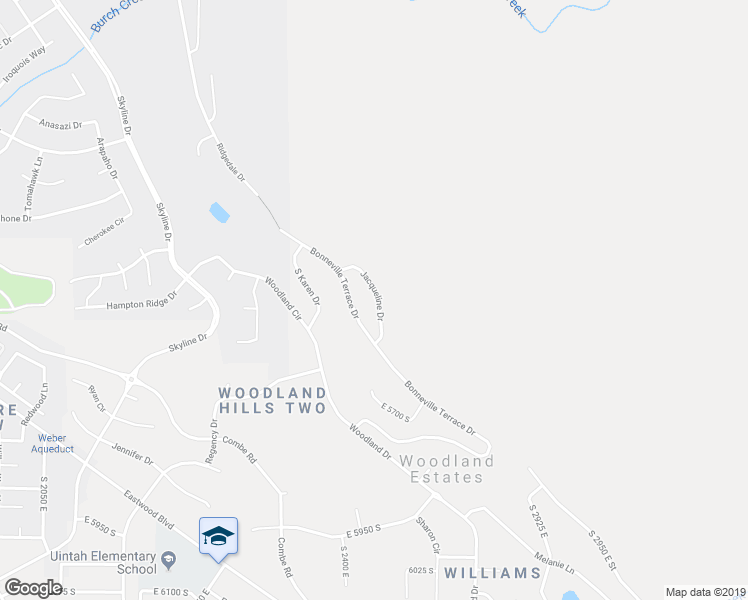 map of restaurants, bars, coffee shops, grocery stores, and more near 2573 Jacqueline Drive in Ogden