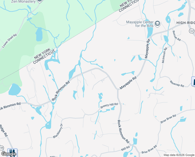map of restaurants, bars, coffee shops, grocery stores, and more near 900 Rock Rimmon Road in Stamford