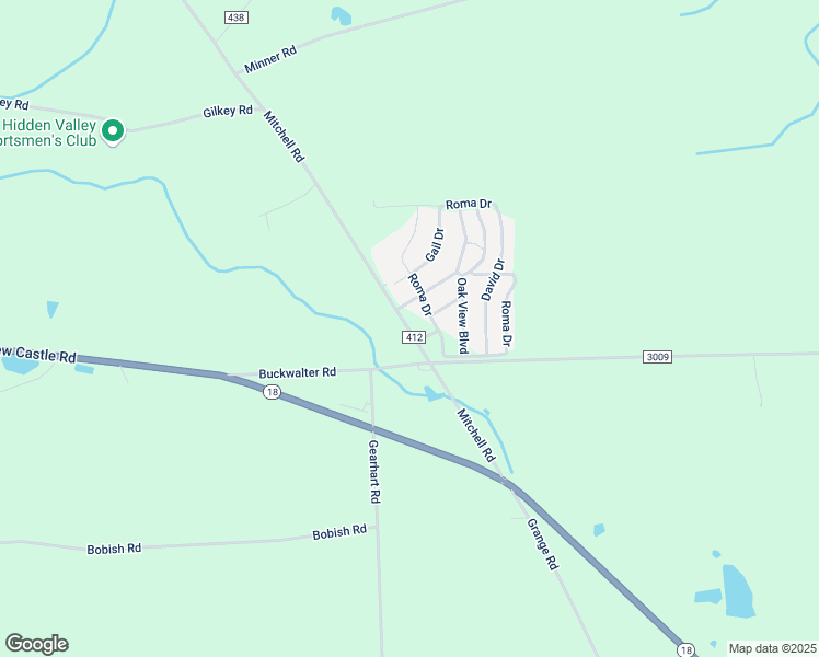 map of restaurants, bars, coffee shops, grocery stores, and more near 61-73 Mitchell Road in New Wilmington